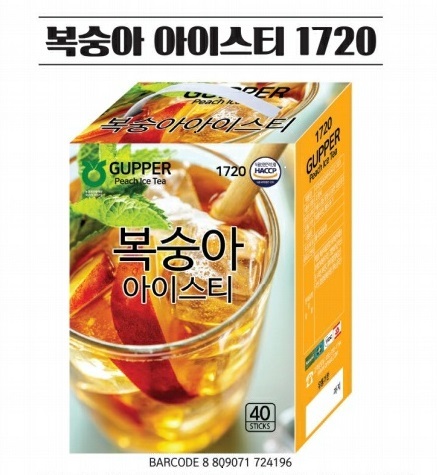 구퍼 복숭아 아이스티(40T