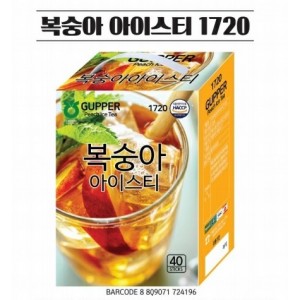 구퍼 복숭아 아이스티(40T